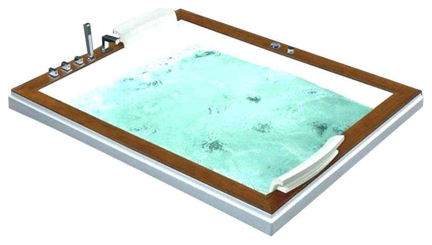 Fontana Conway Minimalist Style Modern Whirlpool Water Massage Bathtub -  Contemporary - Bathtubs - by Fontana Showers | Houzz