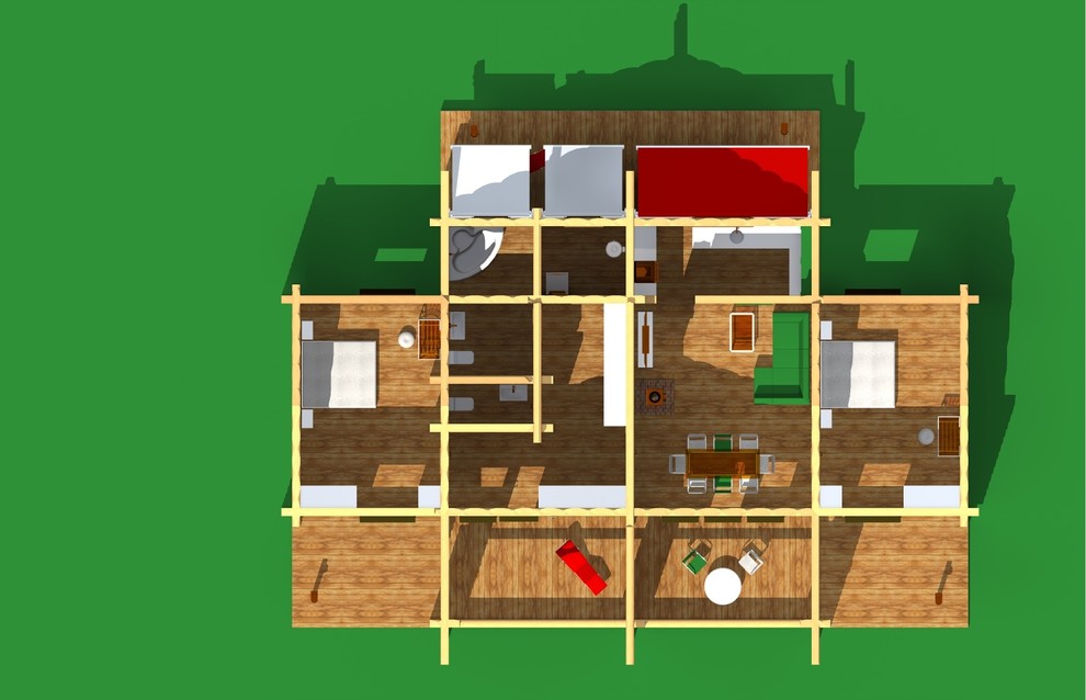 Коттедж. Сруб.