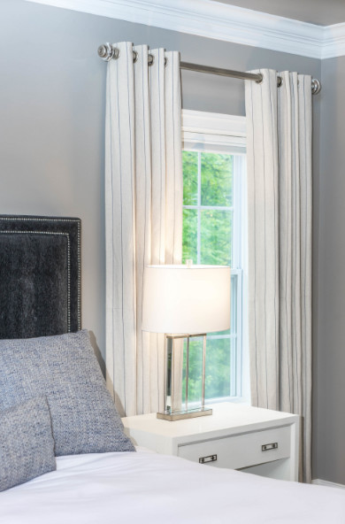 Bedroom - large transitional master dark wood floor and brown floor bedroom idea in DC Metro with beige walls and no fireplace