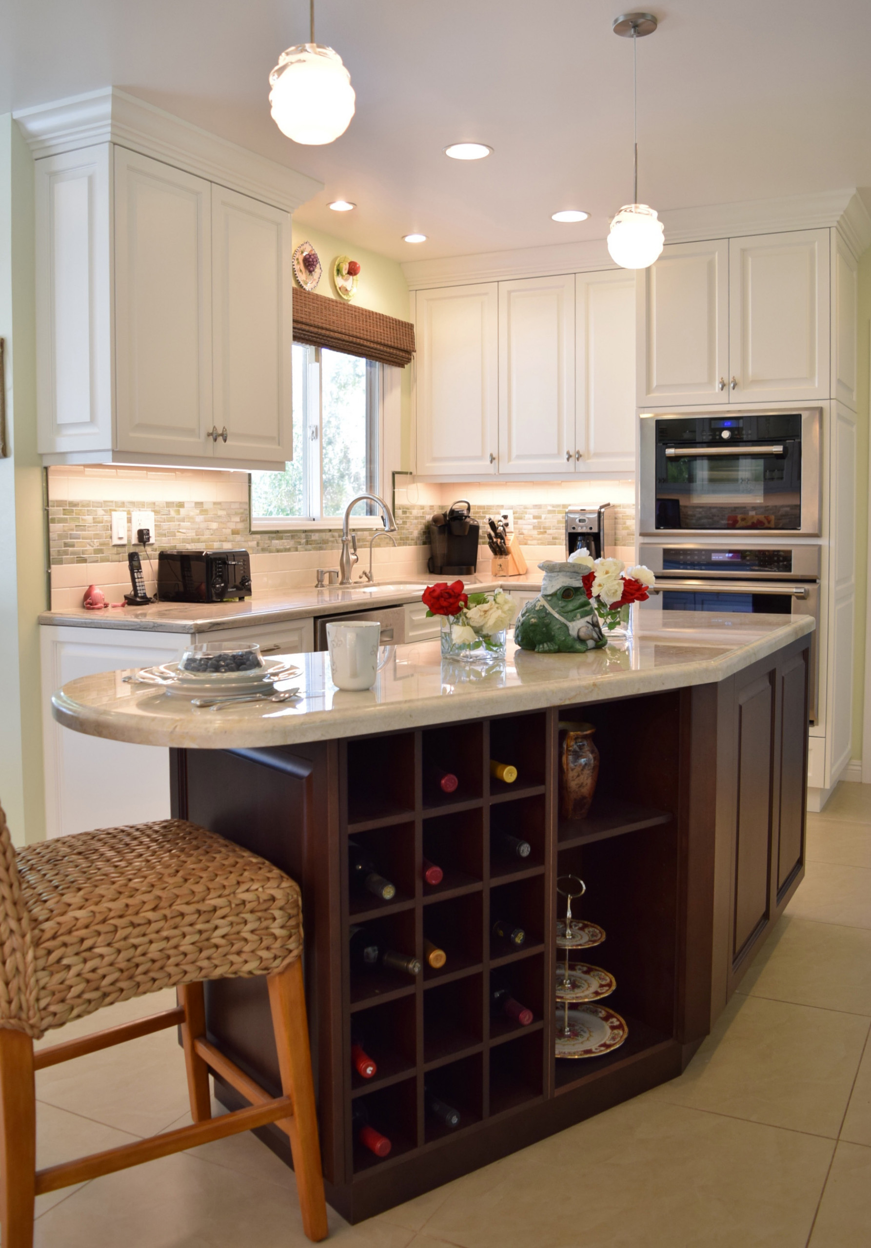 My Transitional Kitchen Design for a Client in Woodland Hills, Ca.
