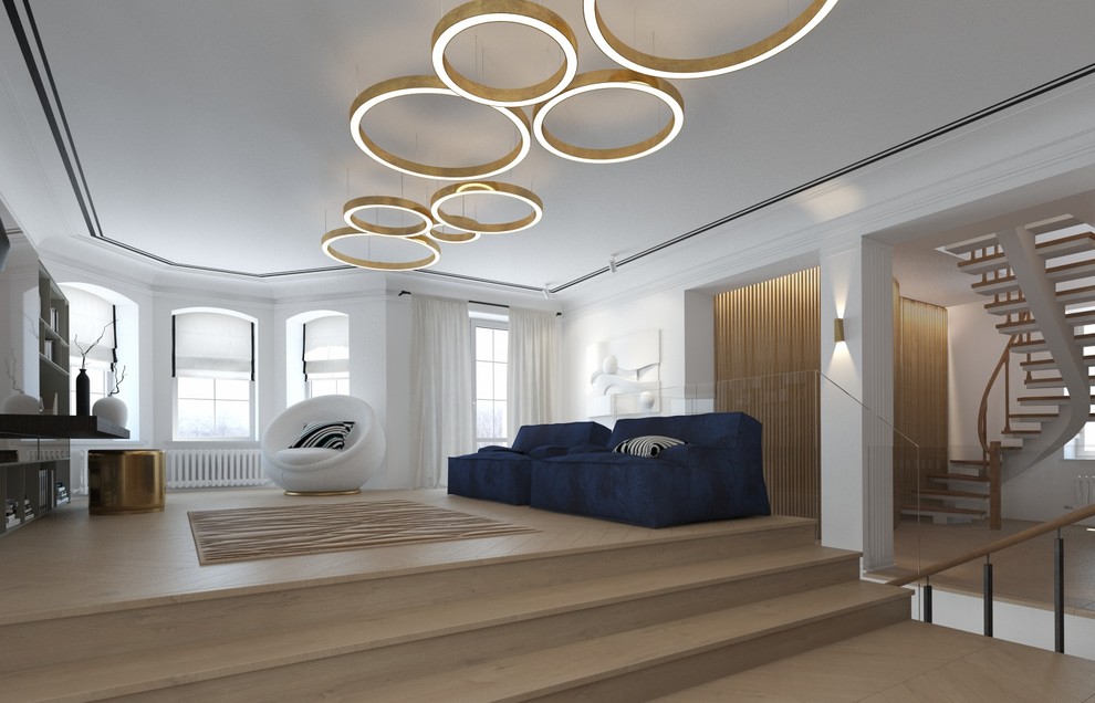 Интерьер холла/библиотеки