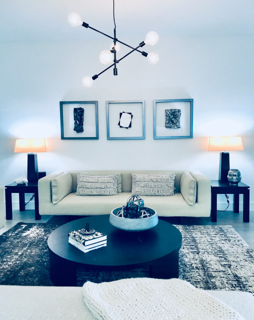 Modern Parkland, FL minimalistisch-wohnbereich