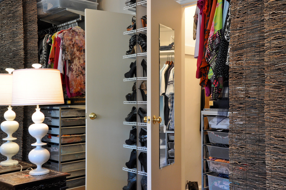 Inspiration for a transitional storage and wardrobe in DC Metro.