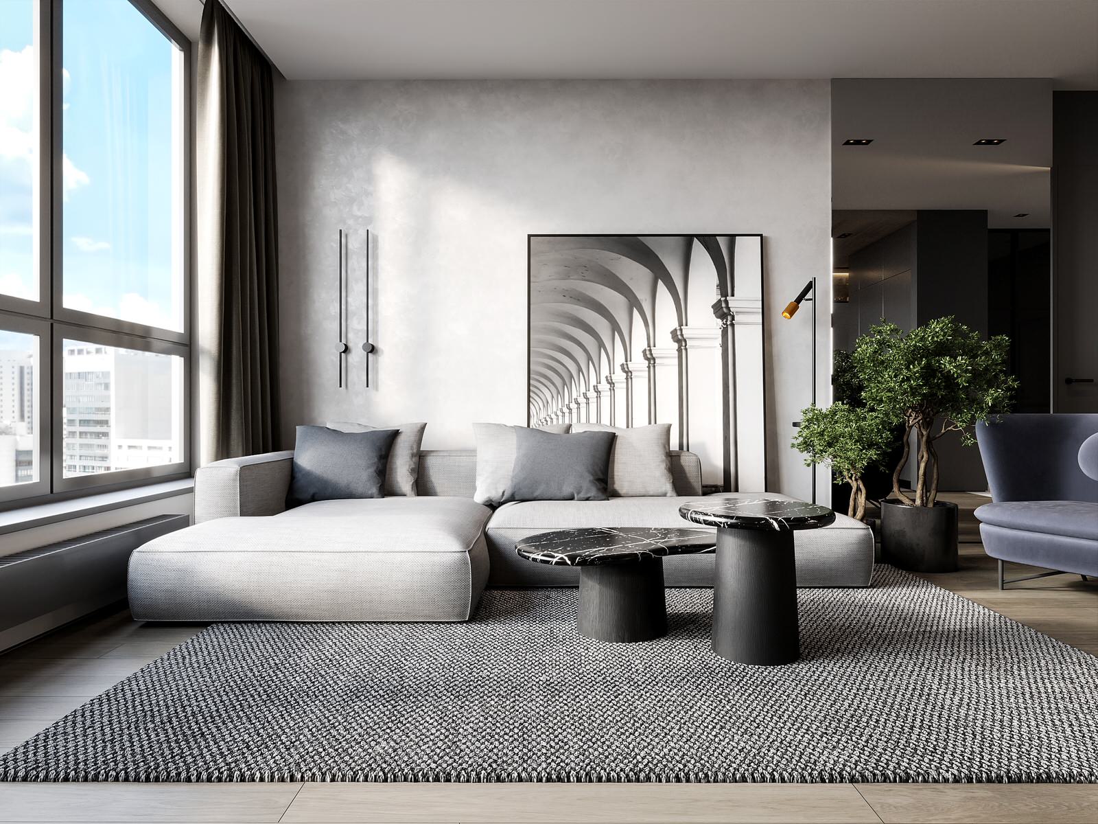 Дизайн-проект 3-комнатной квартиры 81 м2 в ЖК Onyx Deluxe