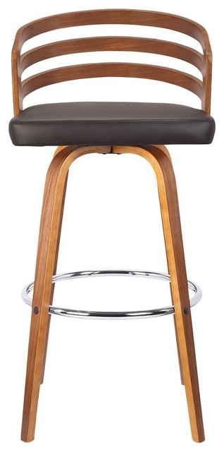 Jayden Mid-Century Swivel Counter Height Barstool, 26" - Midcentury ...