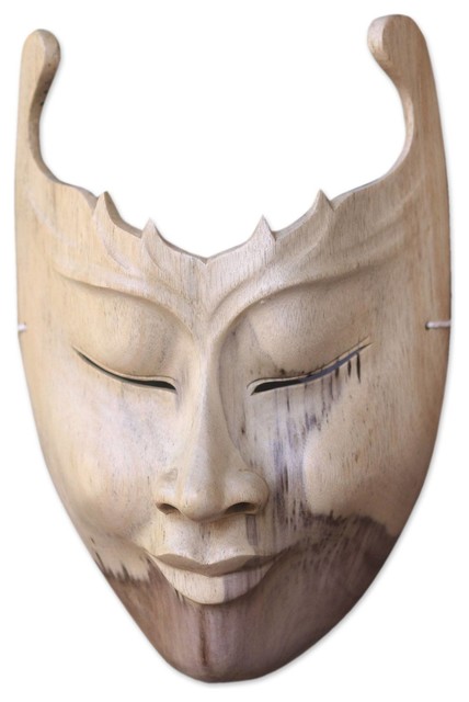 Handmade Cutout Wood mask - Indonesia