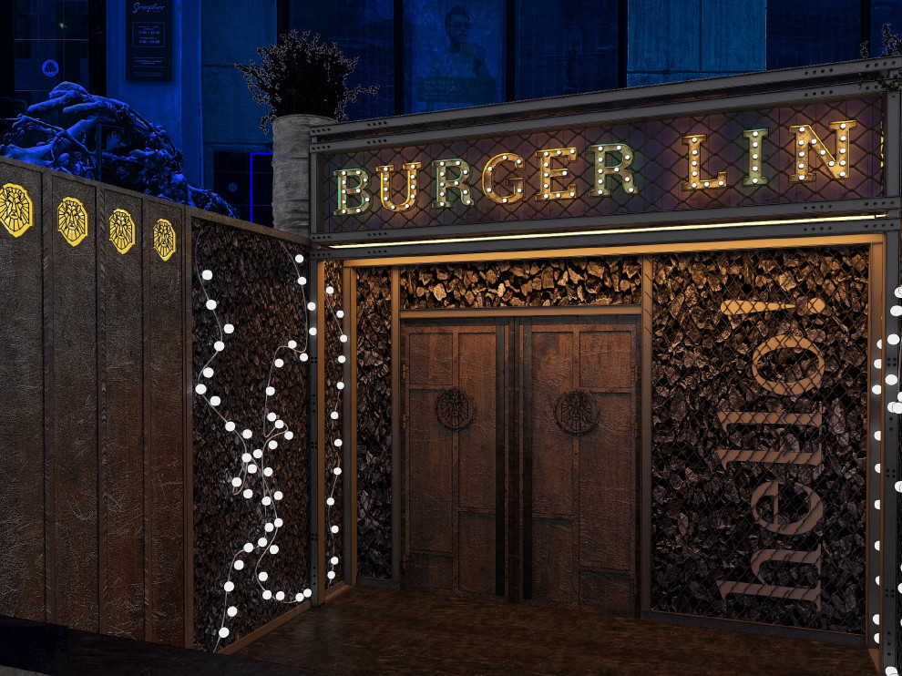 Интерьер бургерной