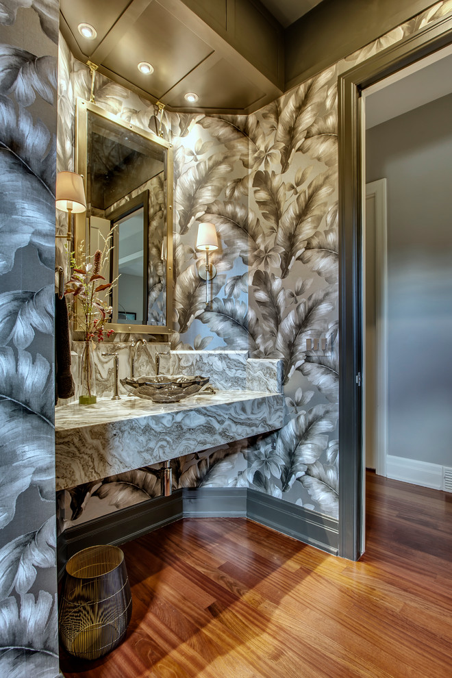 Powder Room - Transitional - Powder Room - Calgary - by Kerri Ann ...