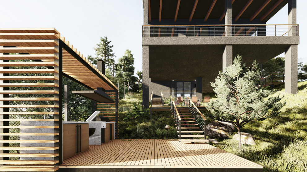 Limani House. Двор