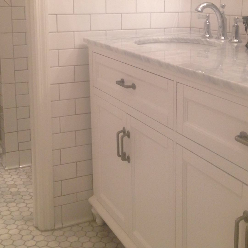 White & Chrome Bathroom