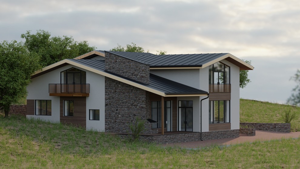 Энергоэффективный дом на склоне