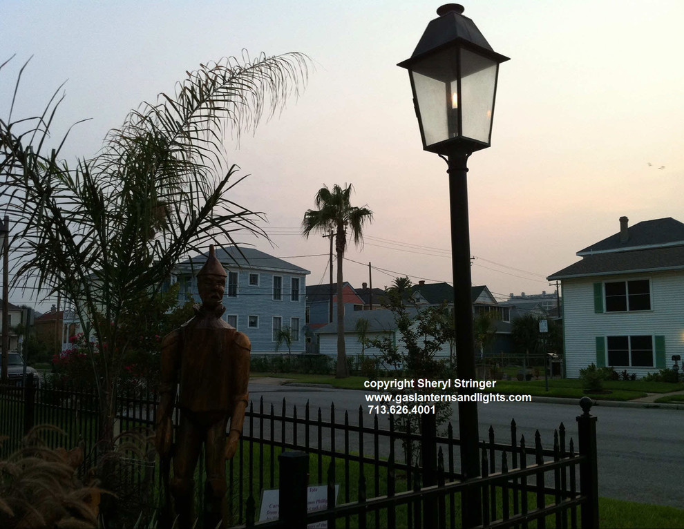 Plantation Gas Lantern on Pole by Sheryl Stringer