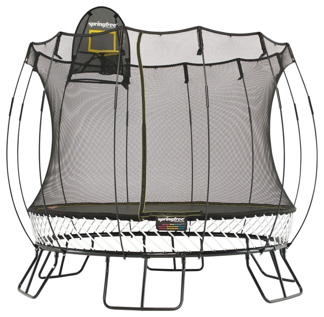 Springfree Trampoline 10' Medium Round Smart Trampoline With Hoop