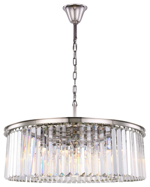 Sydney 10 Light Chandelier Shade Clear