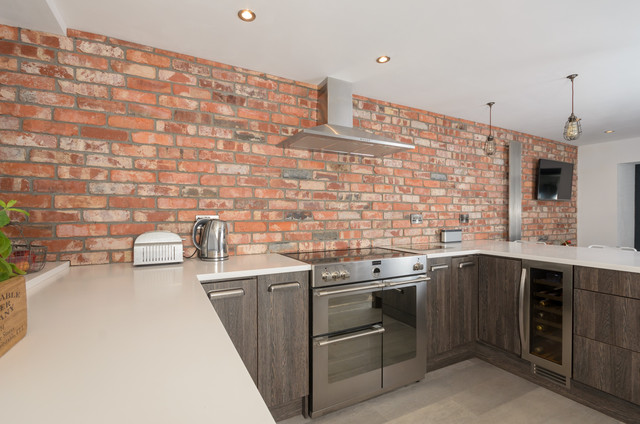 Avant White and Mali Wenge industrial-kitchen