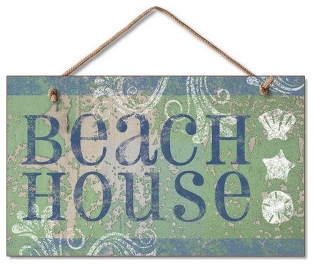 Wooden Beach House Sign 10'', Wooden Beach Sign, Beach House Decor