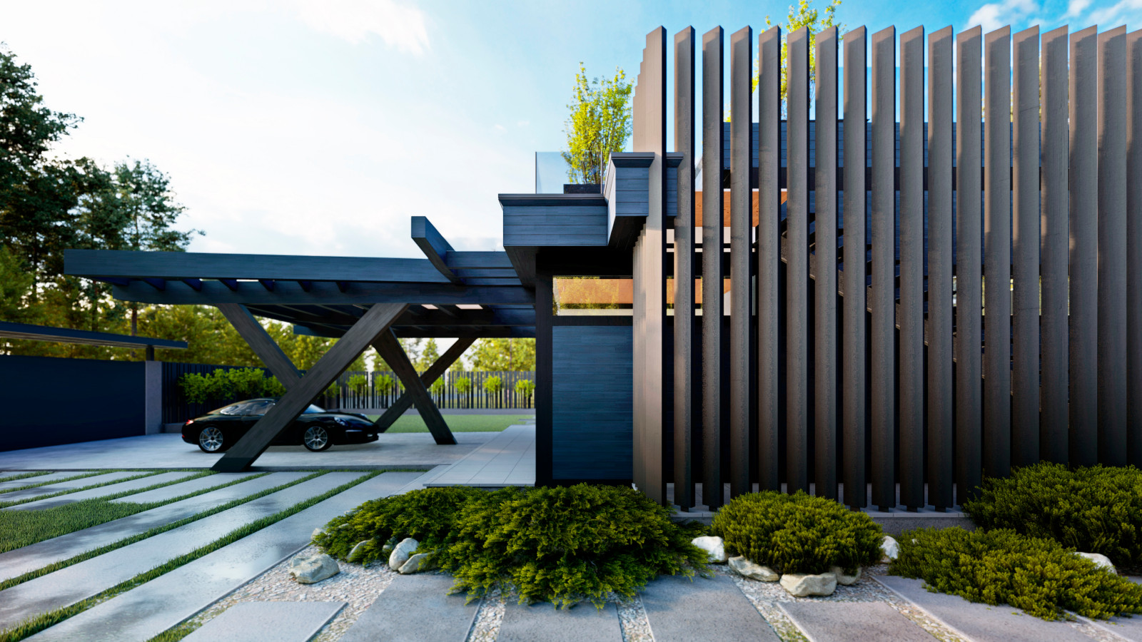 Дом Альпенхаус: фахверк в современном стиле