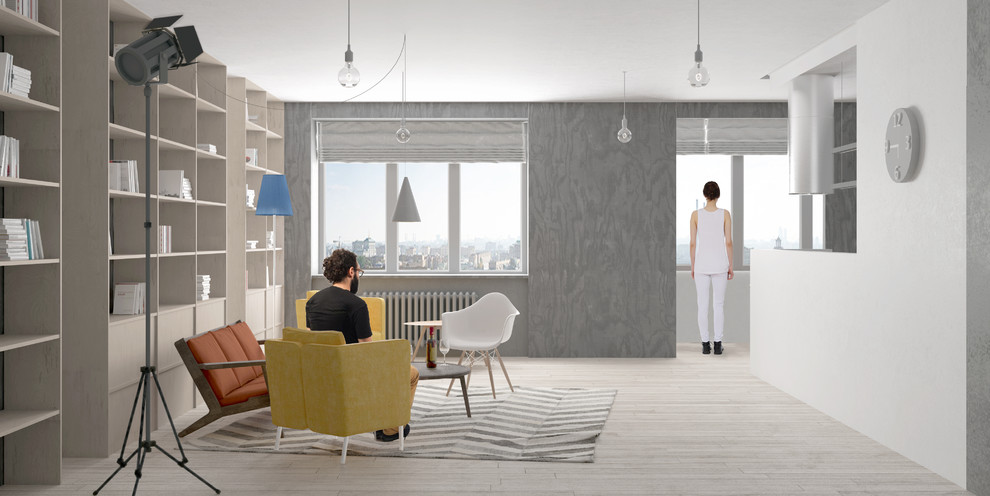 Квартира с текстурами дерева