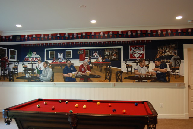 University of Arizona Sports Bar themed Mural by Tom ...