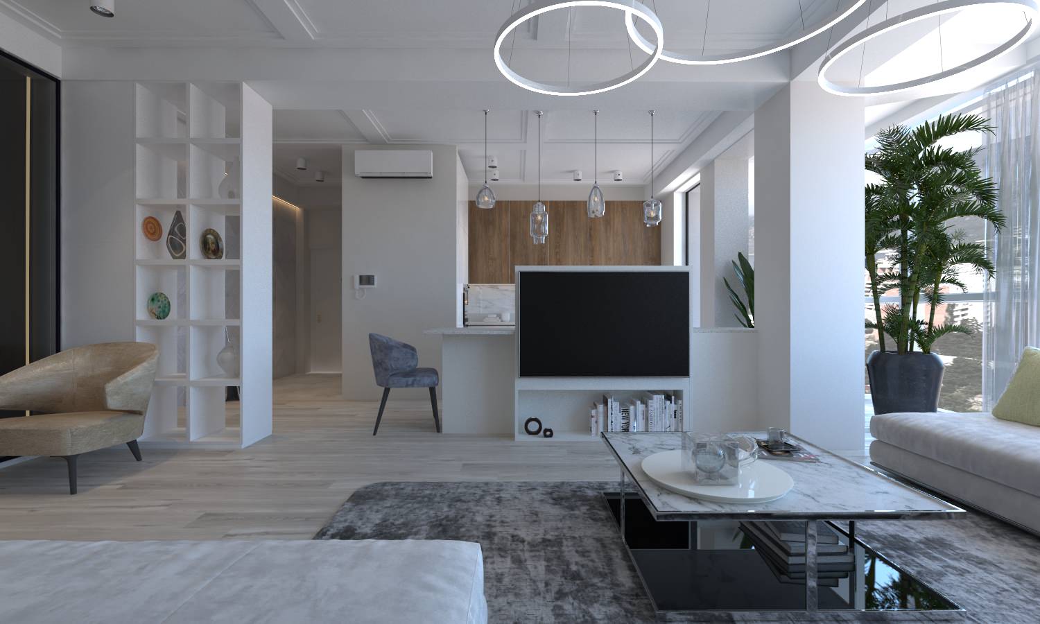 Гостиная-кухня