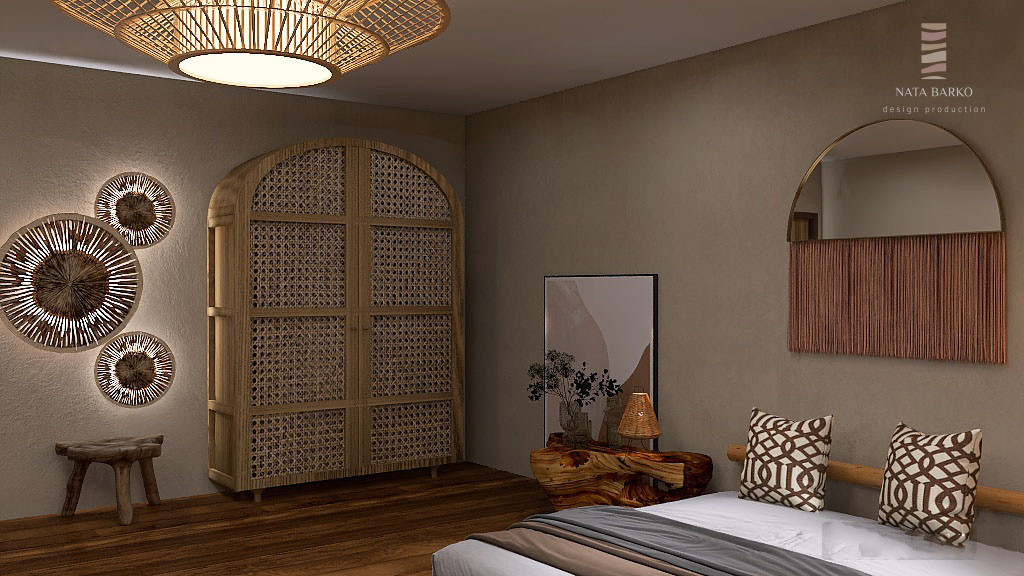 Дизайн проект спальни для ценителей экологичности