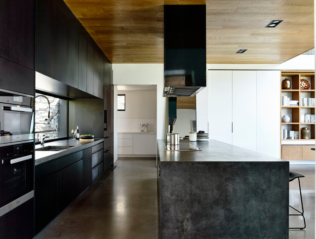 Concrete House modern-kitchen