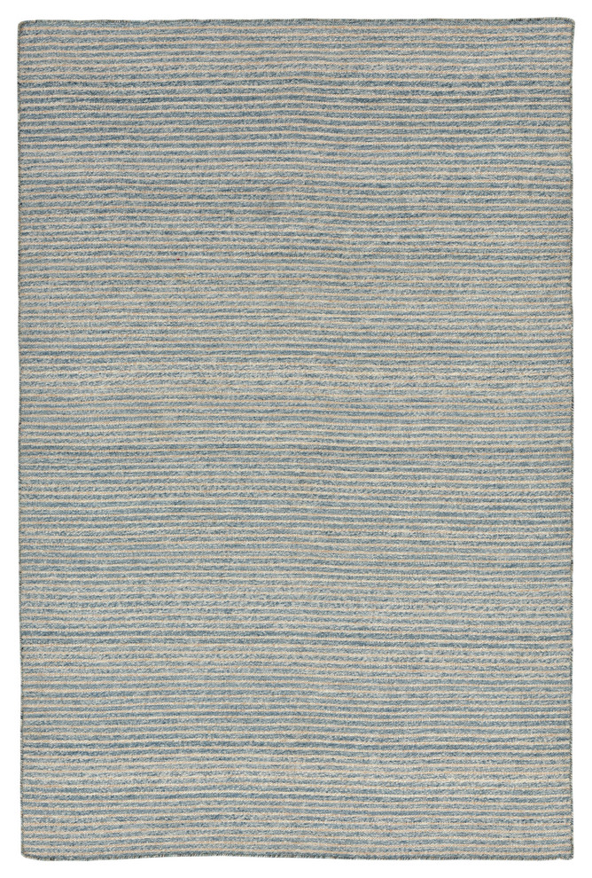 Liora Manne Mojave Pencil Stripe Indoor/Outdoor Rug Blue, 42"x66