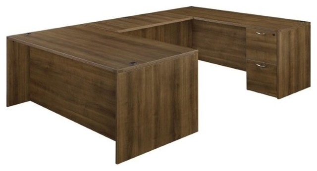 Dmi Fairplex 71 U Shaped Computer Desk Walnut Desks And Hutches Dmi Fairplex 71 U Shaped Computer Desk Walnut Desks And Hutches By Homesquare