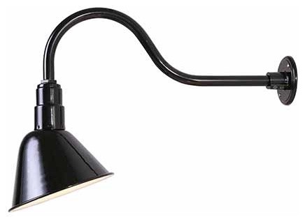 Canarm Barn Light Outdoor Fixture, Black/Aluminum