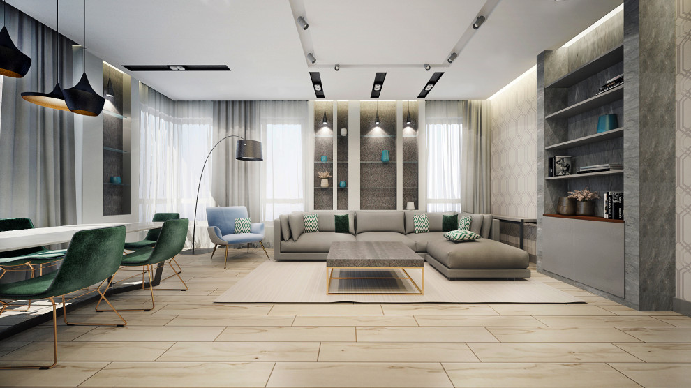 Квартира с камином в ЖК Новая Скандинавия