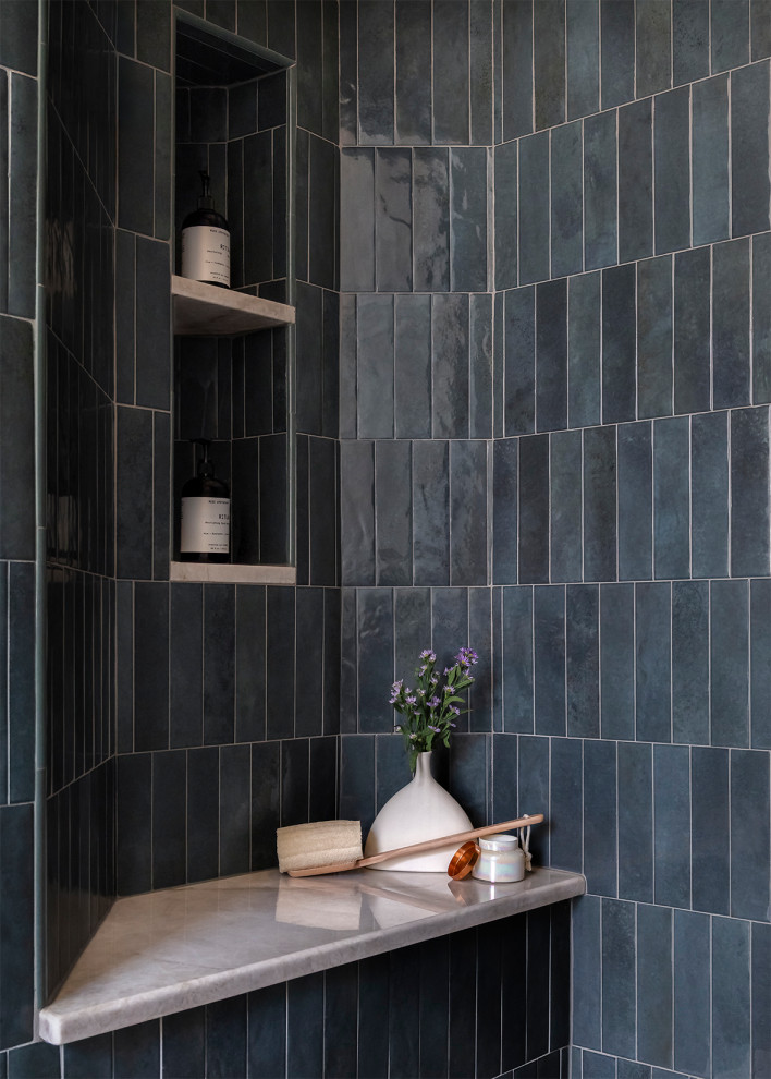 Transitional bathroom photo in Denver