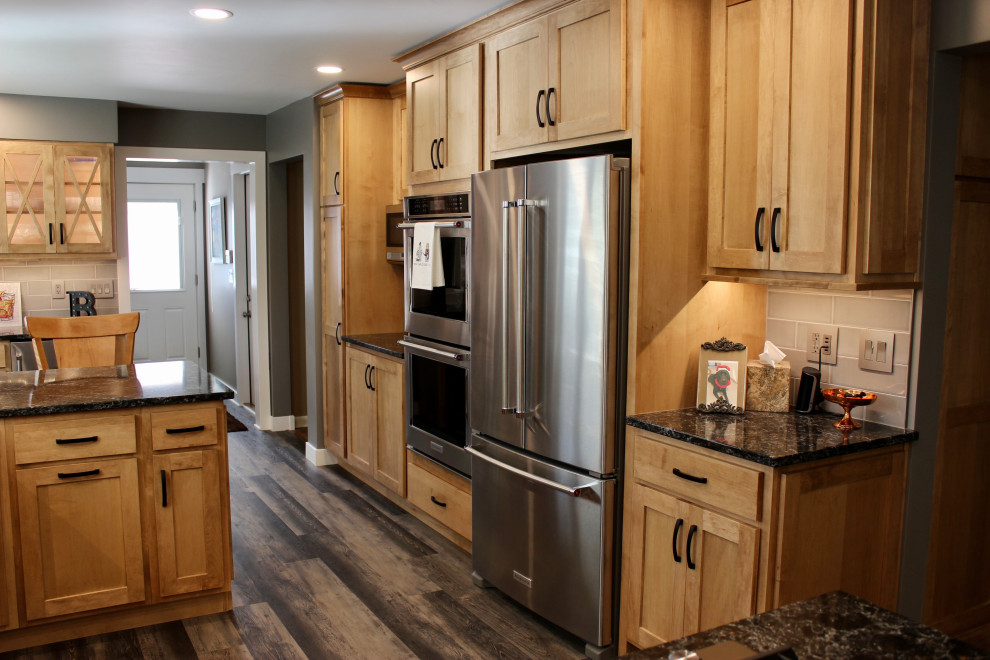 Quad Cities Kitchen Remodel with Great Storage and Maple