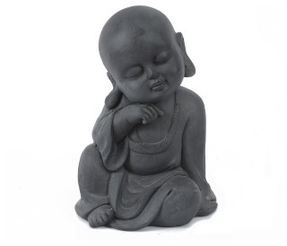 MgO Meditating Buddha Garden Statue - Asian - Garden Statues And Yard ...