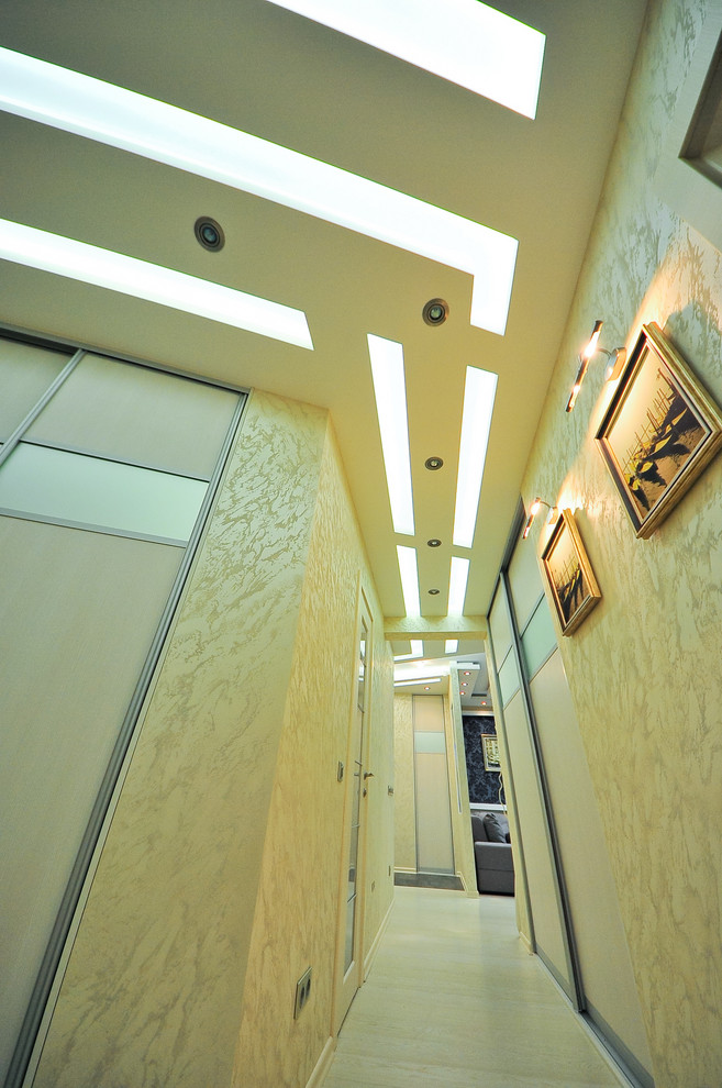 Скай Форт. Необычный интерьер квартиры площадью около 100 м2