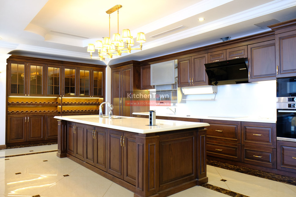This is an example of a large world-inspired kitchen in Other.