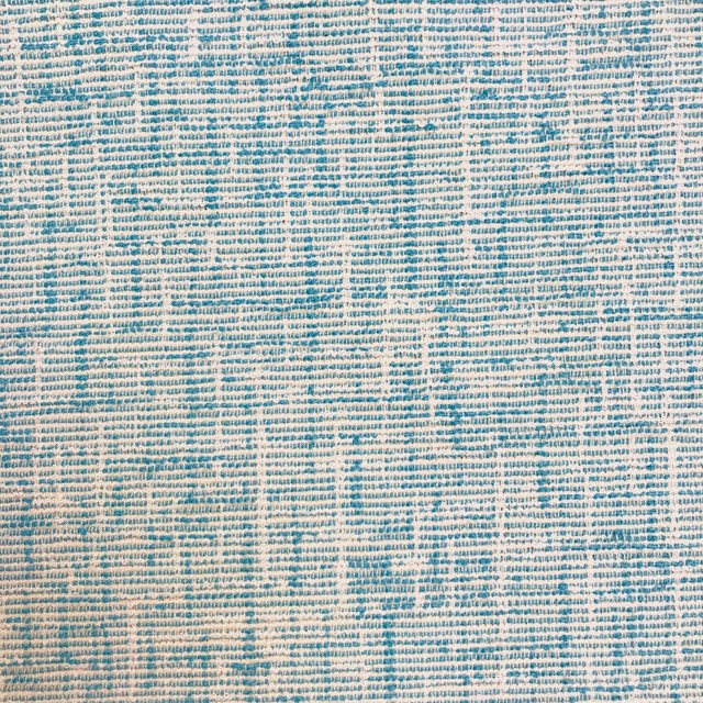 Baltic Teal White Texture Solid Woven Outdoor Performance Upholstery Fabric