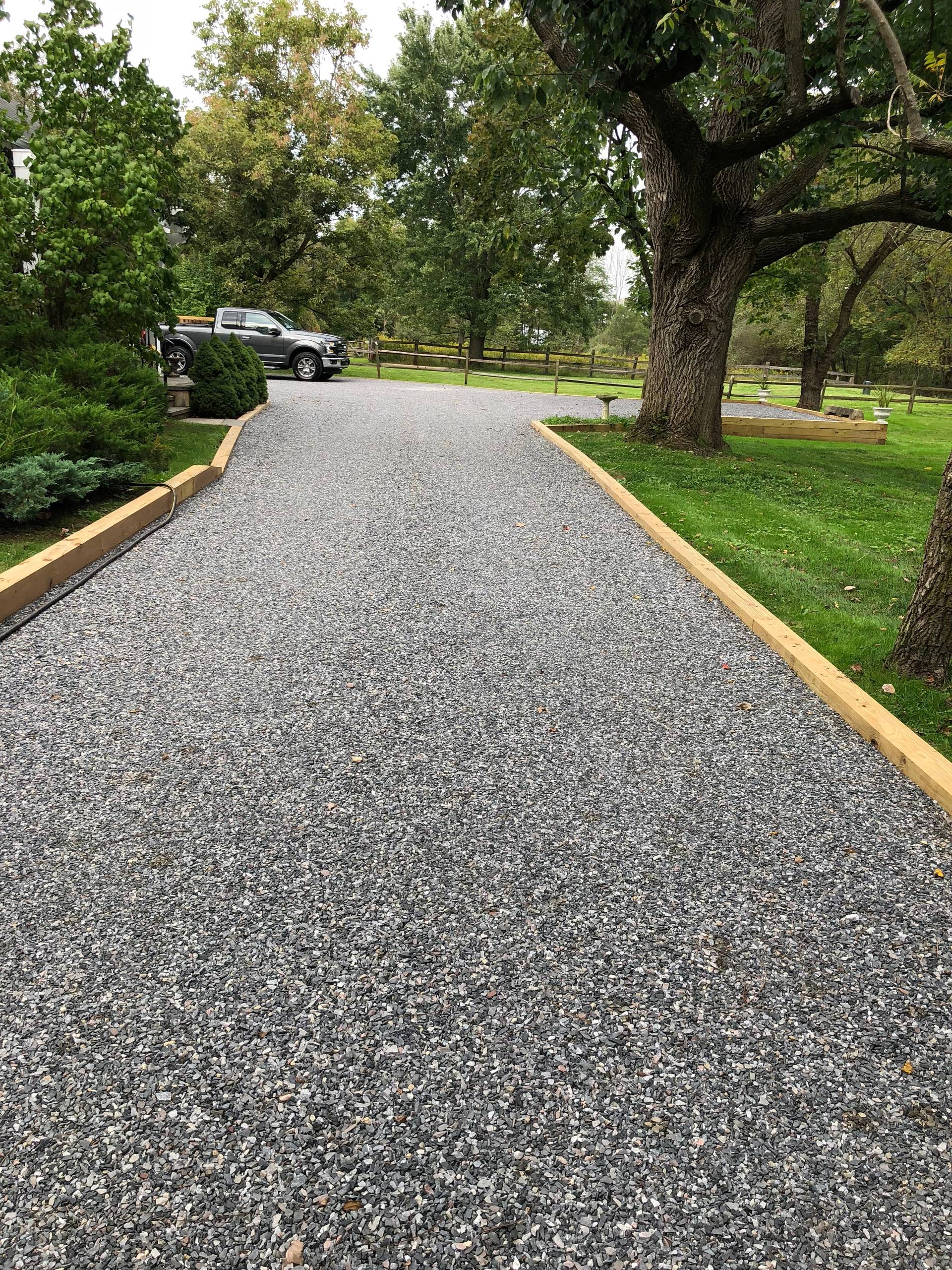 Permeable Stone Driveway remodel