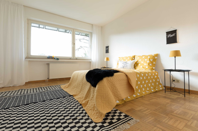 Ein Reihenhaus mit besonderem Farbkonzept 