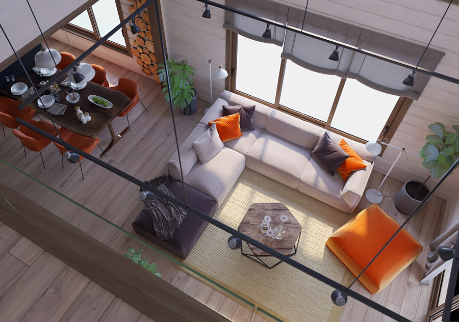 ПРОЕКТ ИНТЕРЬЕРА ДОМА НА ЧЕРНОЙ РЕЧКЕ во Владивостоке)