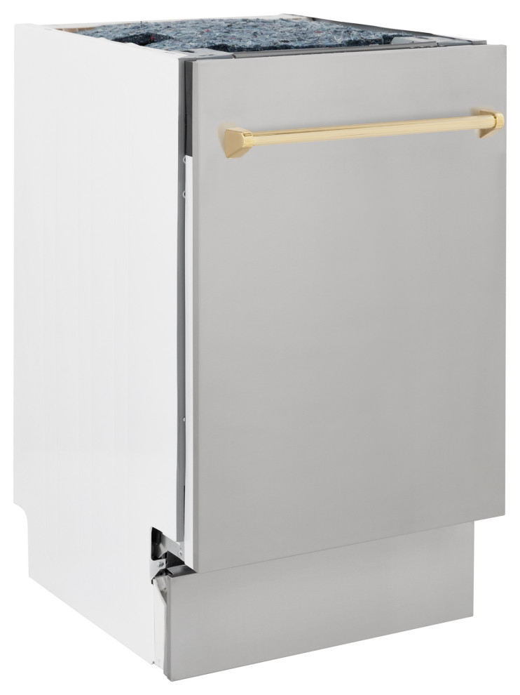 ZLINE 18" Autograph Tall Tub Dishwasher, Stainless Steel Modern