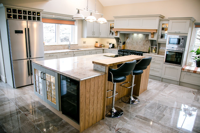 Millennium Cream Granite Worktop transitional-kitchen