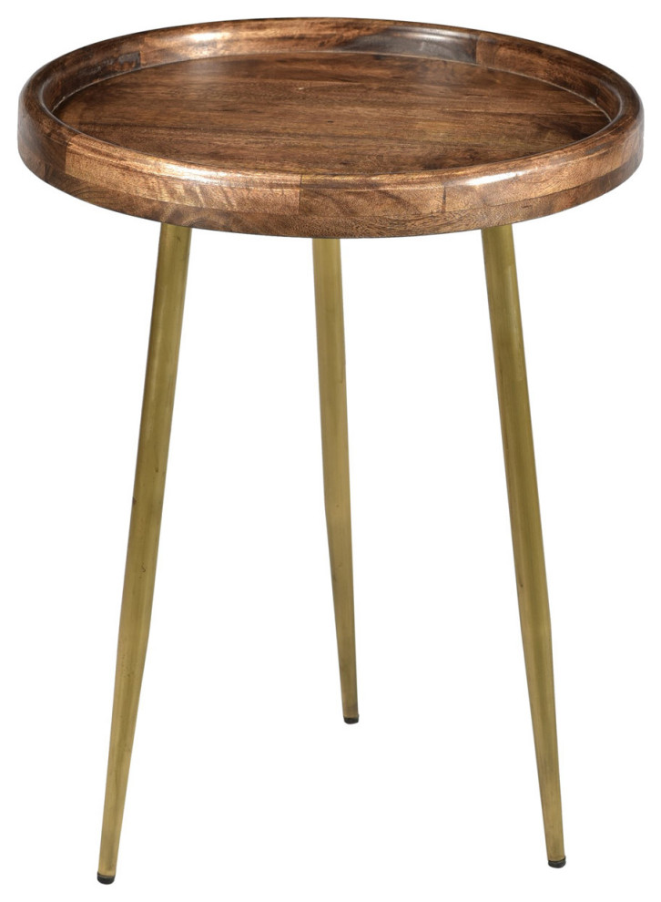 Bengal Manor End or Side Table, Iron Midcentury Side Tables And End