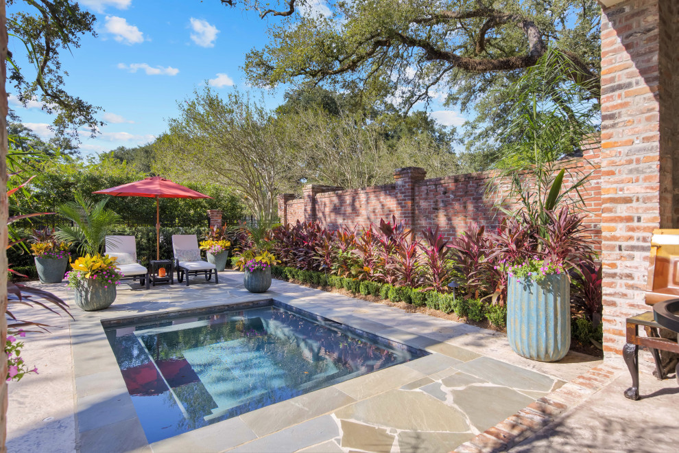 Kane Gallery French Country Pool New Orleans by Van Alan Homes