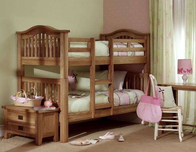 Vancouver Oak Double Bed classique-lit-superpose