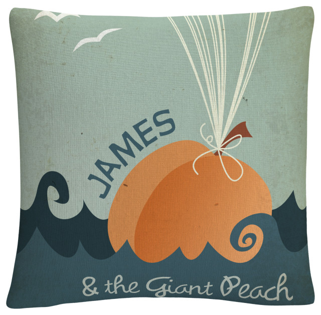 Megan Romo 'James and the Giant Peach' Decorative Throw Pillow ...