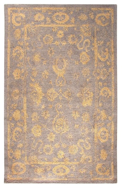 Dynamic Rugs Avalon Collection Brown Gold Area 2 X4