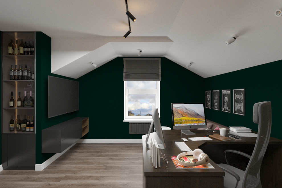 Яркий интерьер таунхауса