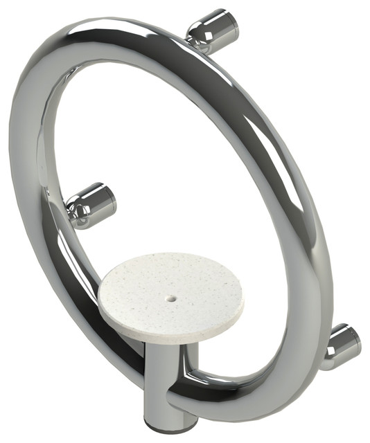 Invisia Luxurious Soap Dish & Support Rail Grab Bar Bathroom Shower