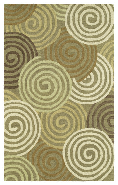 Casual 5051 49 Chakra Brown Rug by Kaleen - 5 ft x 7 ft 6 in
