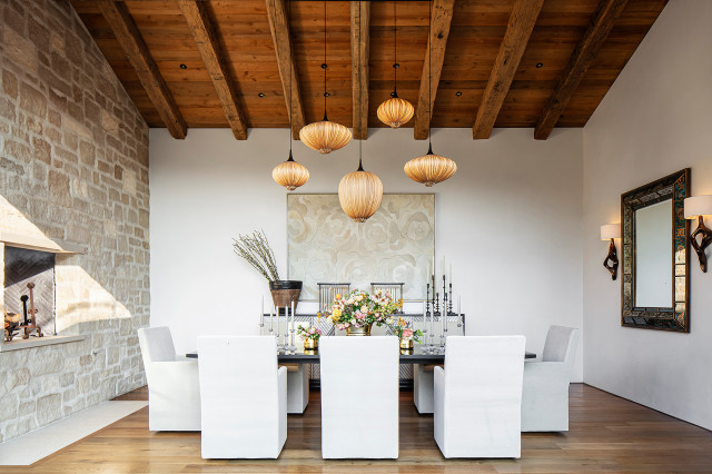 Montecito mediterran-esszimmer